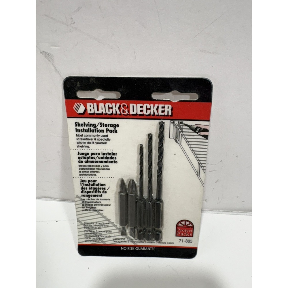 Black & Decker Shelving Storage Installation Pack‎ 71 805 5 Pieces
